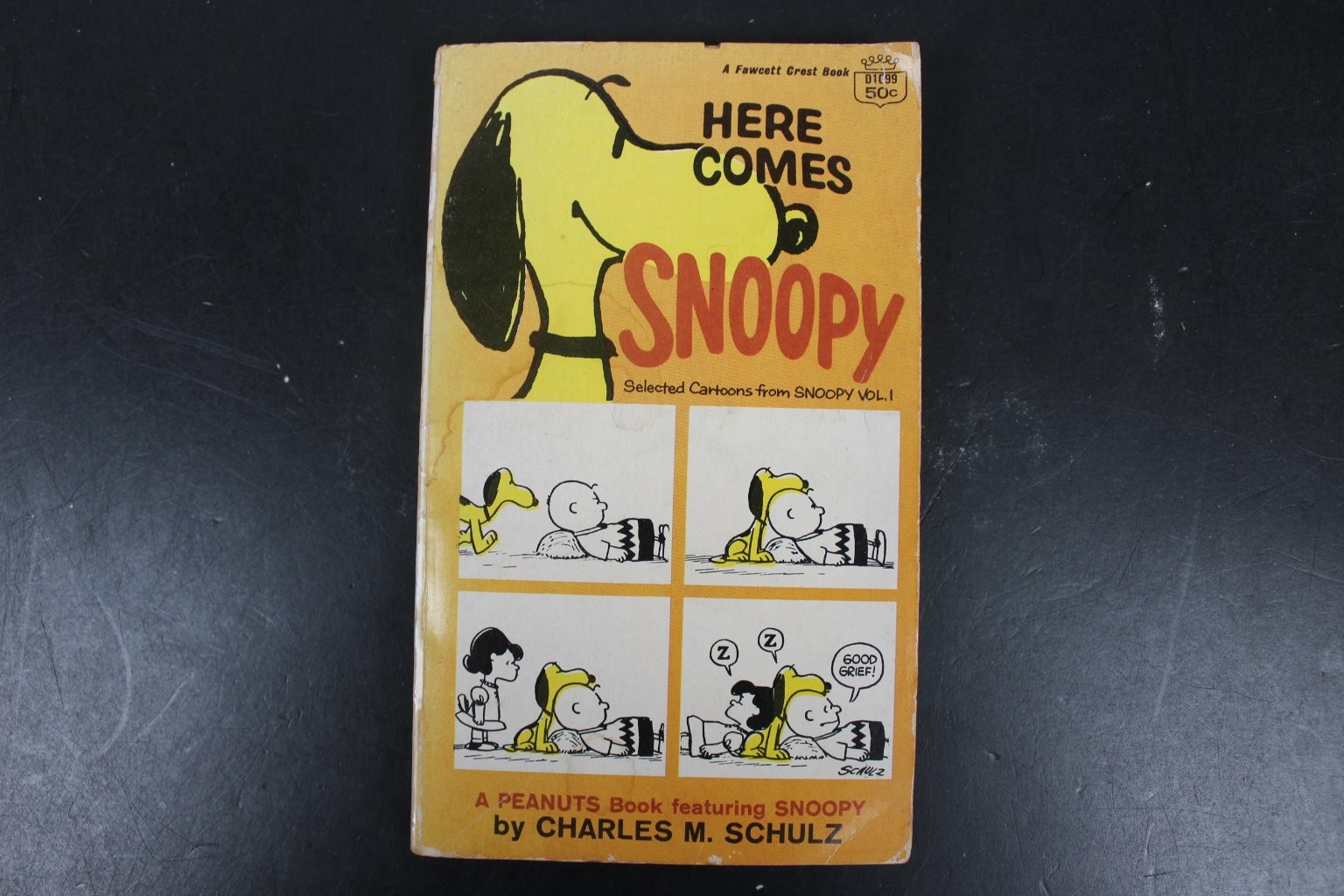 Here Comes Snoopy Charles M. Schulz 1958 Vintage Peanuts Comic Strip Fawcett PB