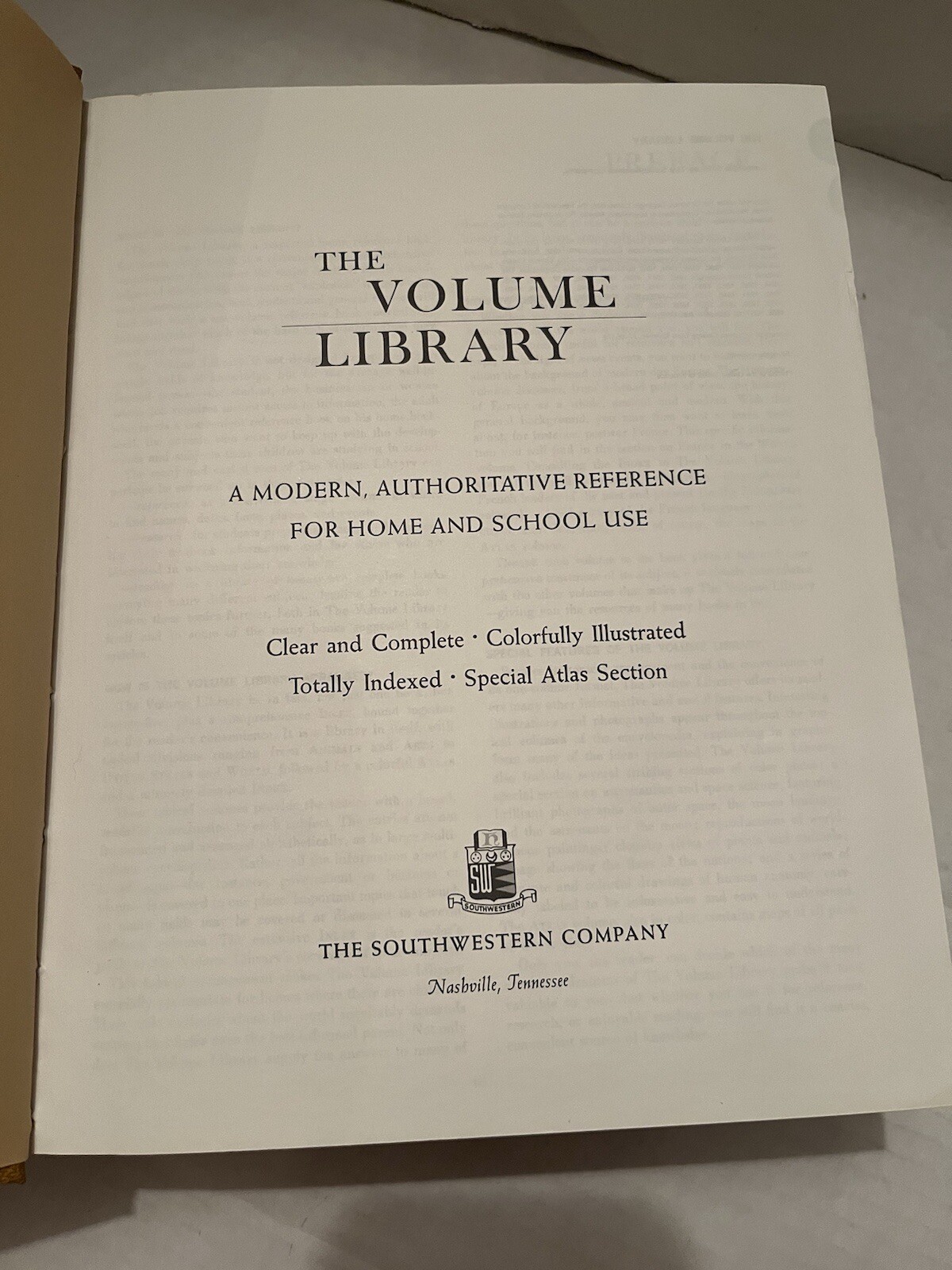 The Volume Library Modern Authoritative Reference Home & School 1978 2,593 Pages