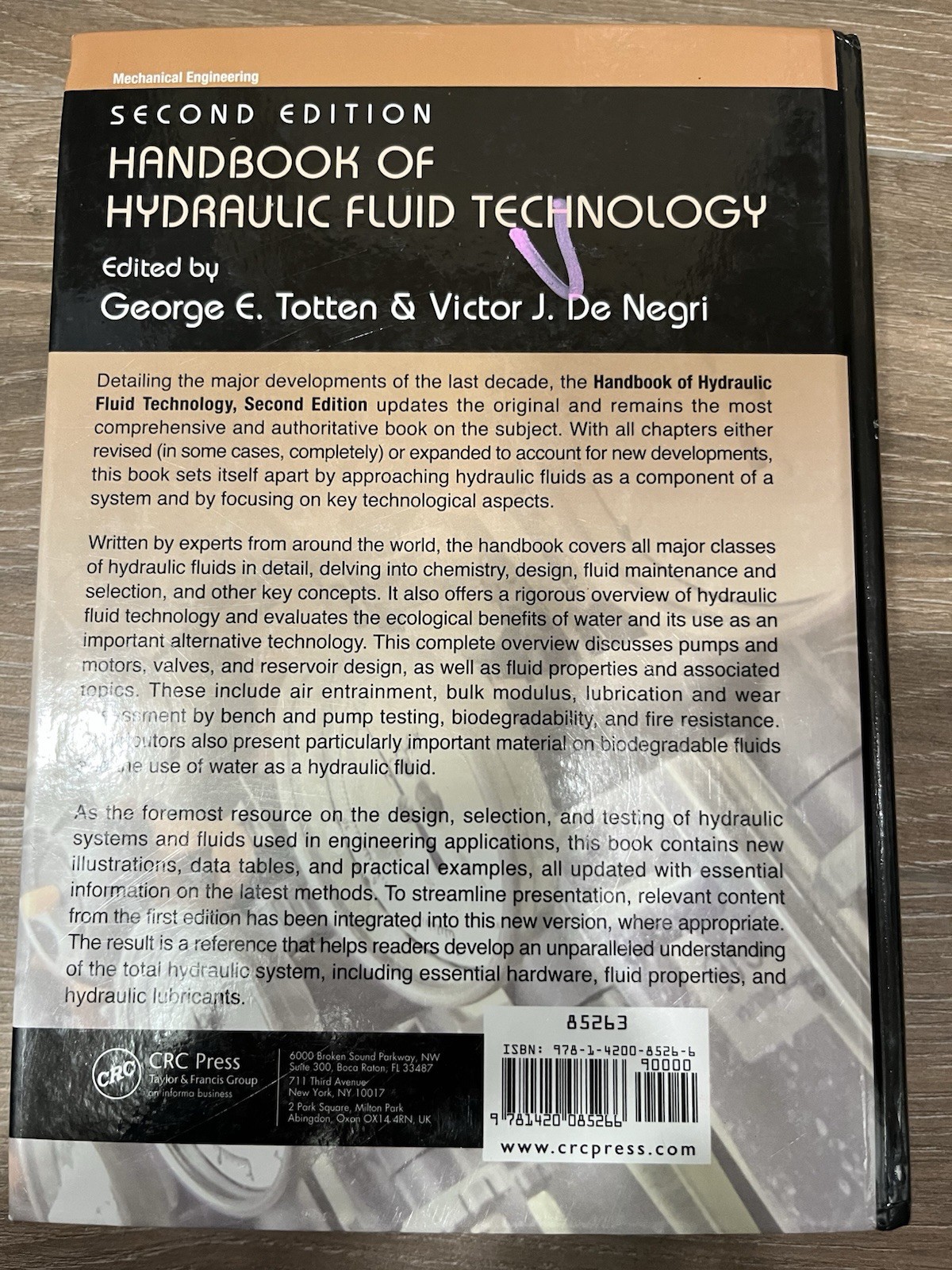 Handbook of Hydraulic Fluid Technology, Second Edition by George E. Totten