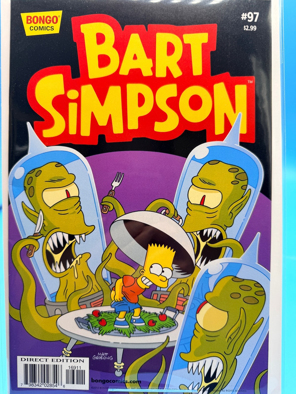 Bart Simpson #97 Bongo Comics 2013 Simpsons Matt Groening Aliens Direct Edition