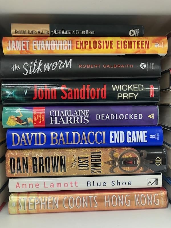 Lot of 15 Pounds Hardcover Fiction Books RANDOM