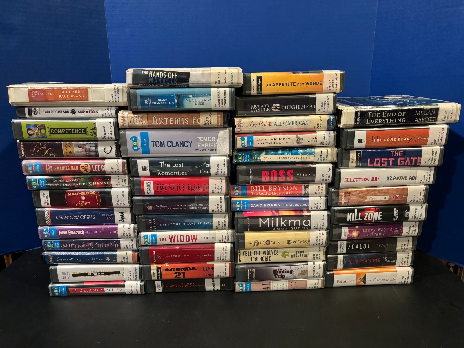 Audio Books on CD 50 Various Title and Authors A-E to choose from ex-library