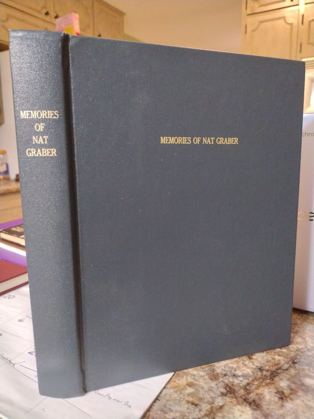 Memories of Nat Graber 376 Pages Circa 1990s Poetry Family Photos Privately Publ