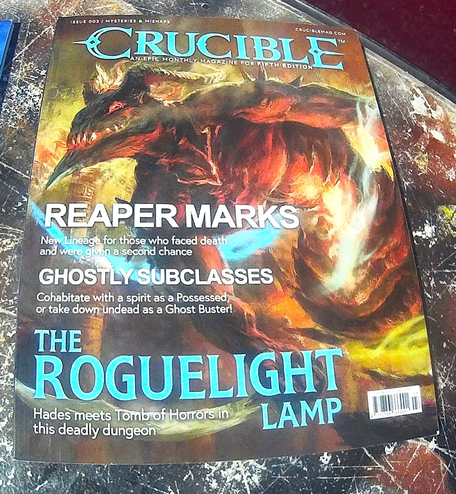 Crucible Magazines First Three Editions Near perfect shape.
