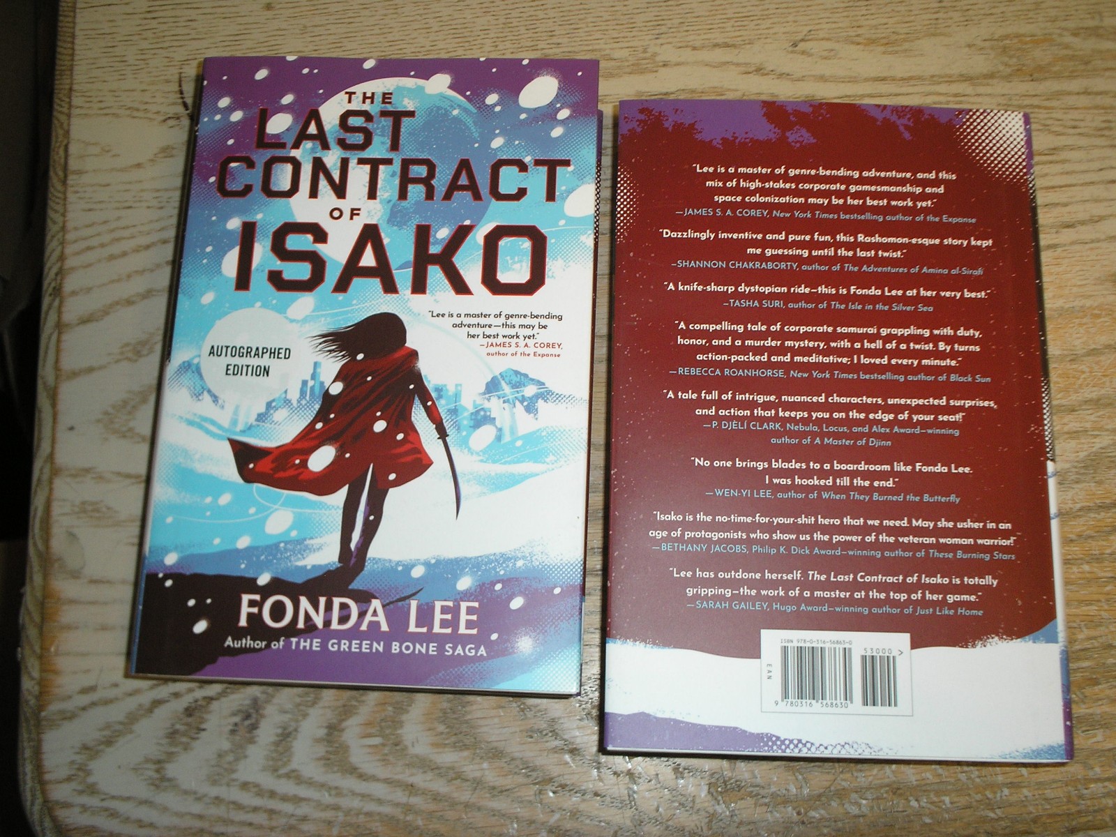 SIGNED US 1st edition LAST CONTRACT OF ISAKO by Fonda Lee (2026, NEW Hardcover)