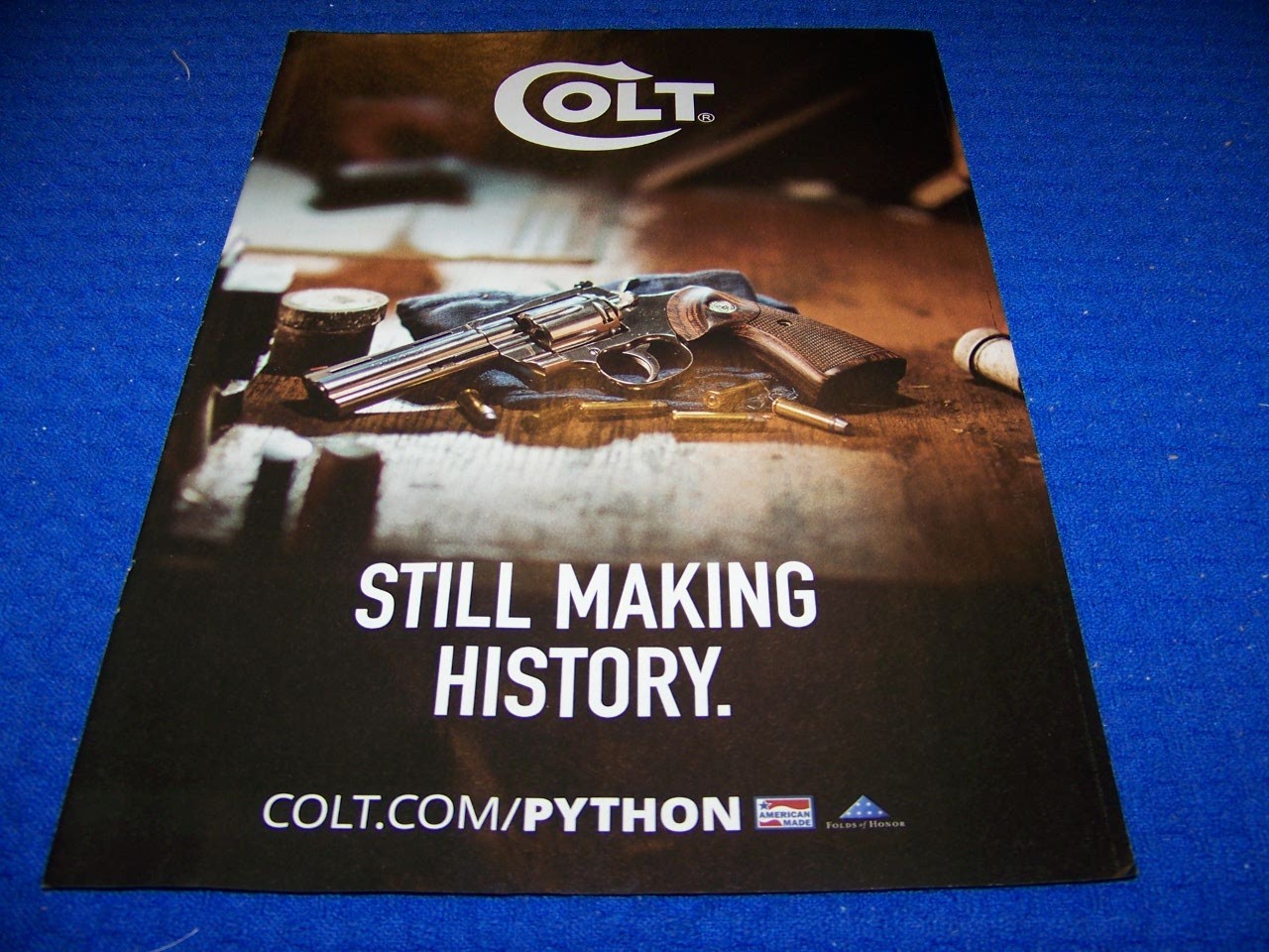 2020 COLT PYTHON “STILL MAKING HISTORY”..1-PAGE SALES AD..(195RR)