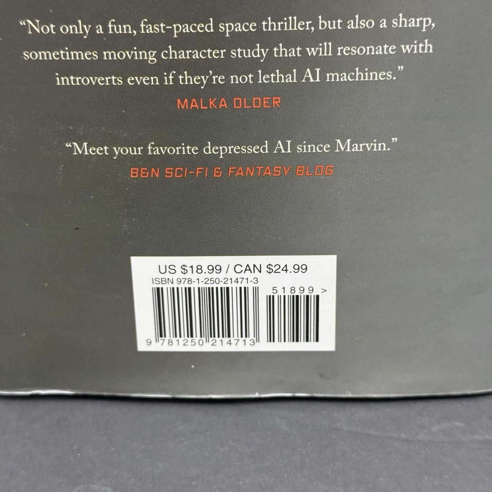 All Systems Red – Martha Wells (HCDJ) 1st Edition/Late Print HCDJ