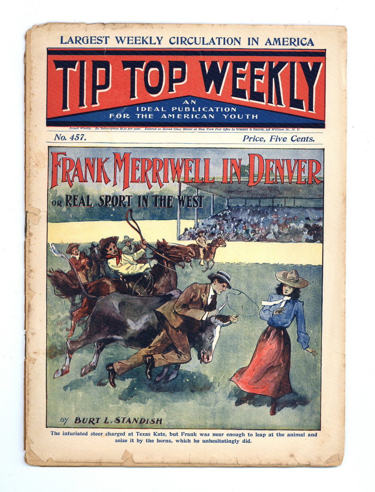 Tip Top Weekly #457 PR 1905 Low Grade