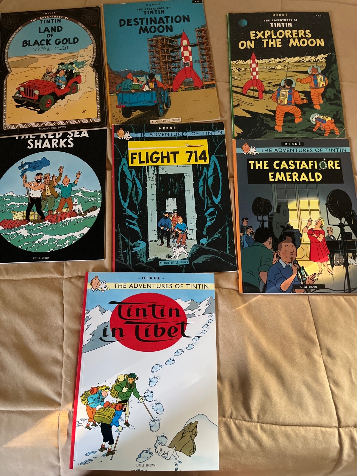The adventures of Tintin books 7 volumes