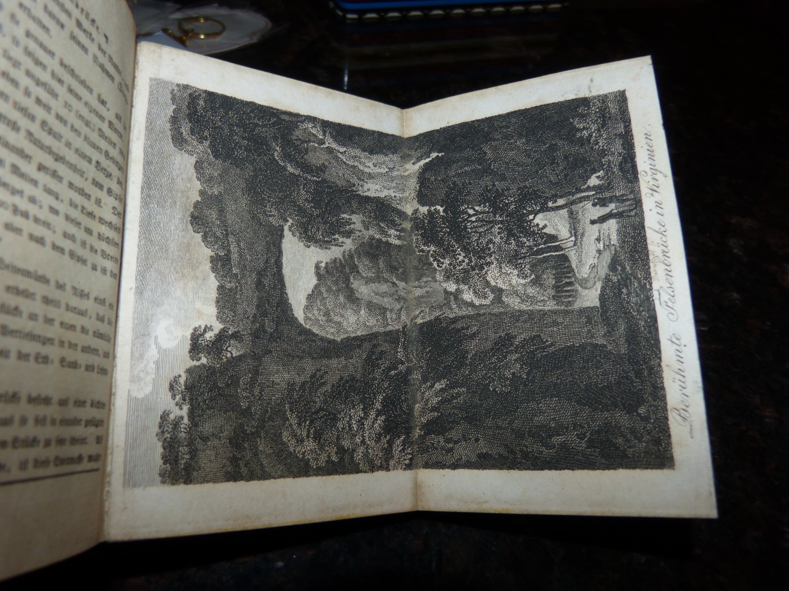 Antique German 1805 Taschenbuch Der Reisen Travel Book Von Zimmermann W Map