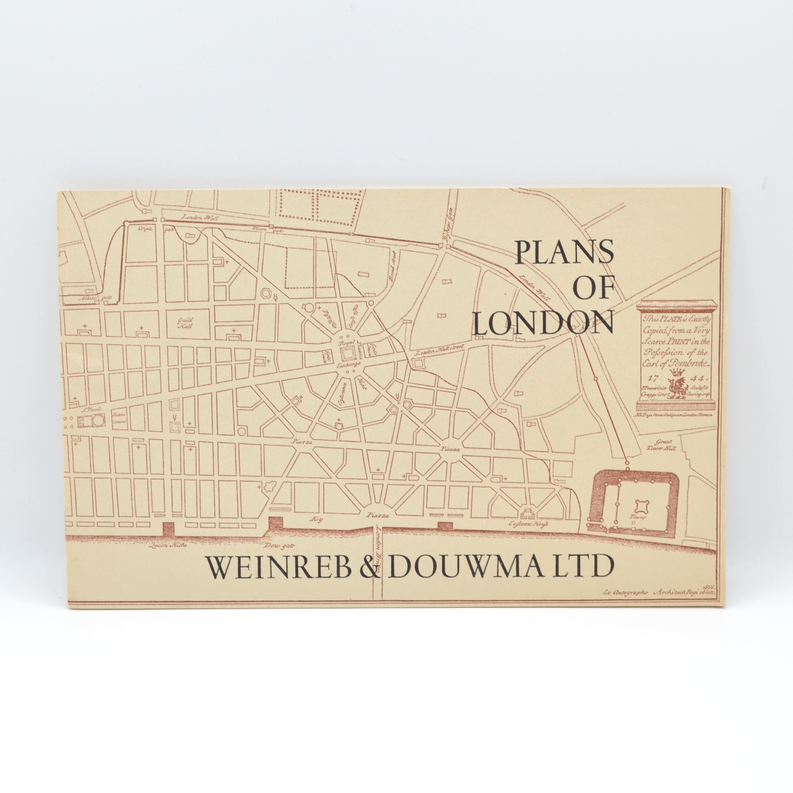 Plans of London, Catalogue 2, Weinreb & Douwma Ltd., 1967, Cartography, Maps