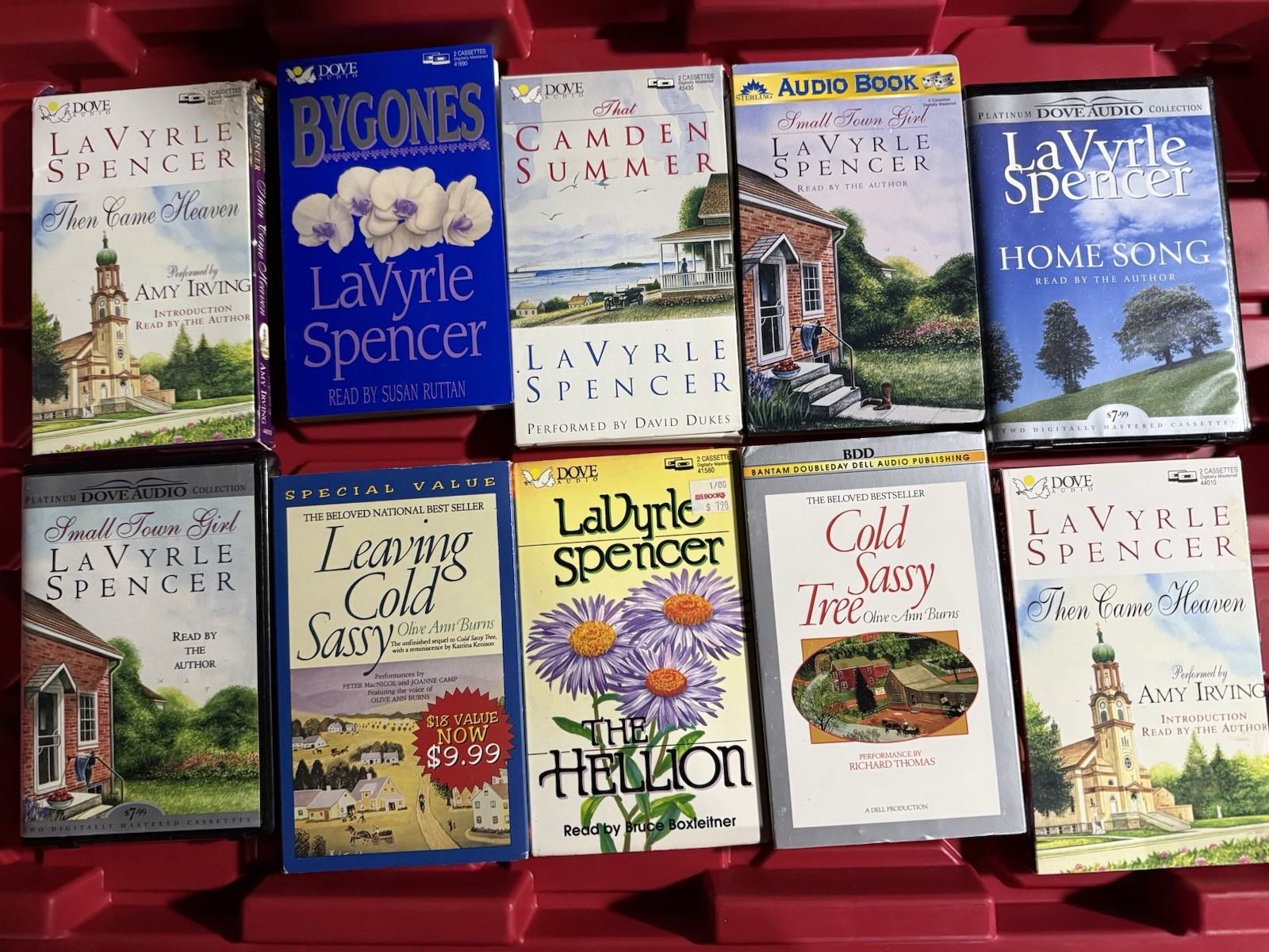 10 Audiocassette Books Romance LaVyrle Spencer Olive Ann Burns