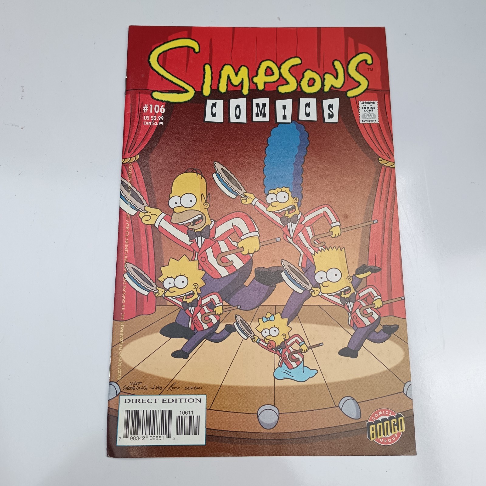 Simpsons Comics Bundle x2 Issues #104 & #106 Bongo Comics Direct Edition