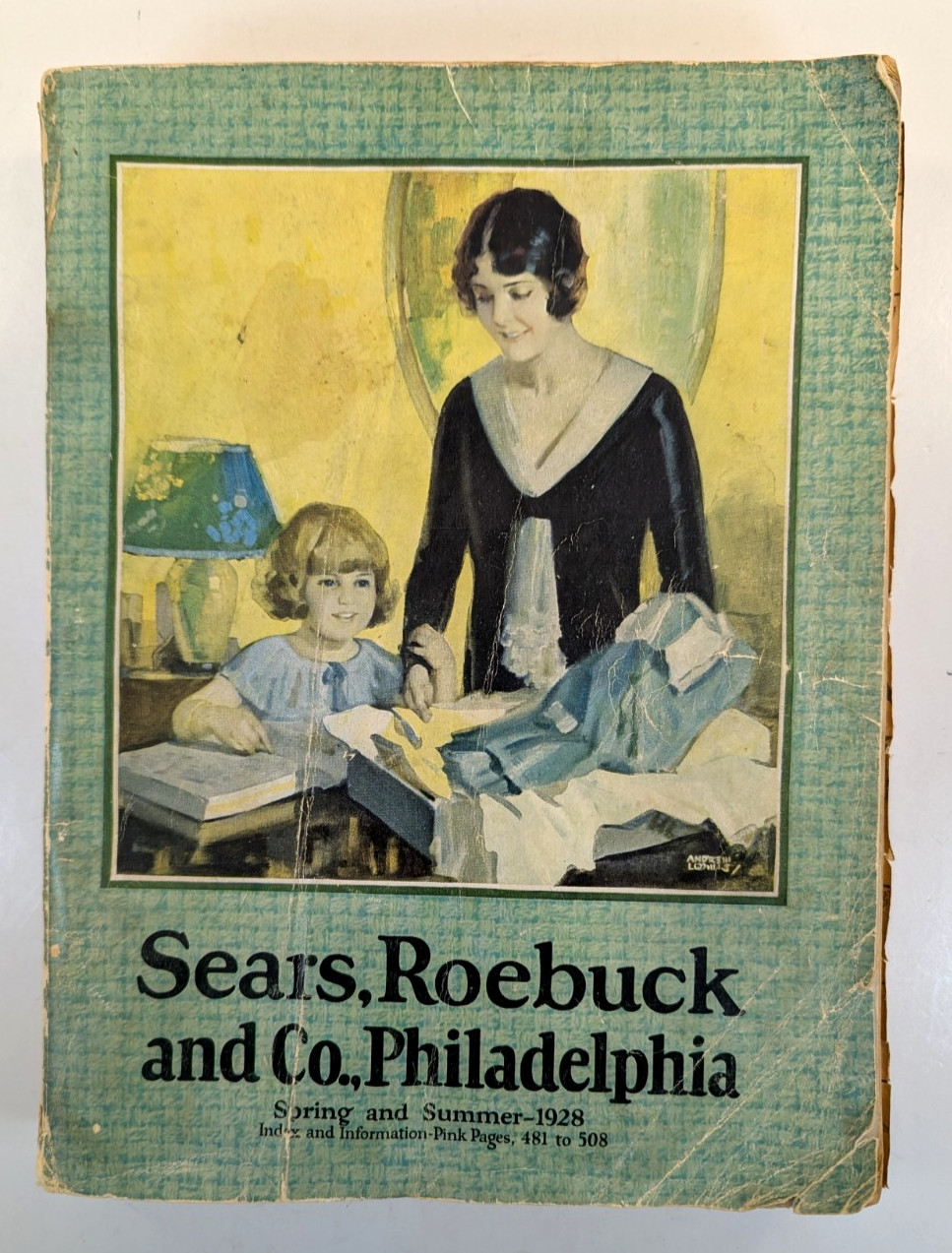 Vintage Sears Catalog Spring/Summer 1928 Retail Advertising Merchandise