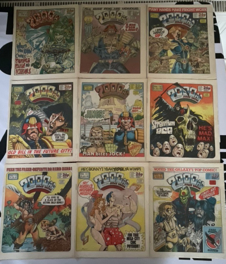 2000AD Prog #473 474 475 476 477 478 479 480 481 Comic Lot