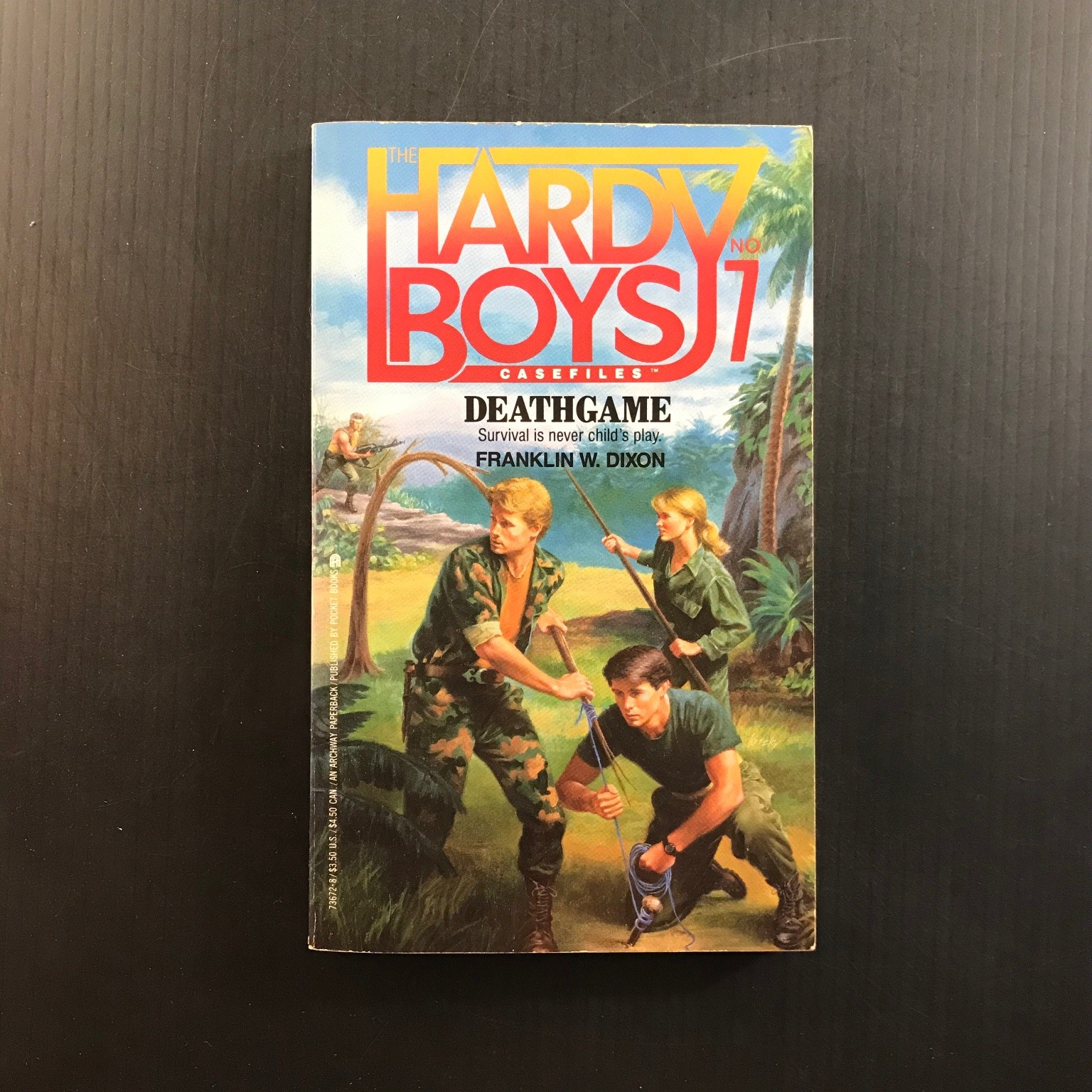 Hardy Boys Casefiles No. 1 Deathgame Franklin W. Dixon 1st Printing 1987 YA