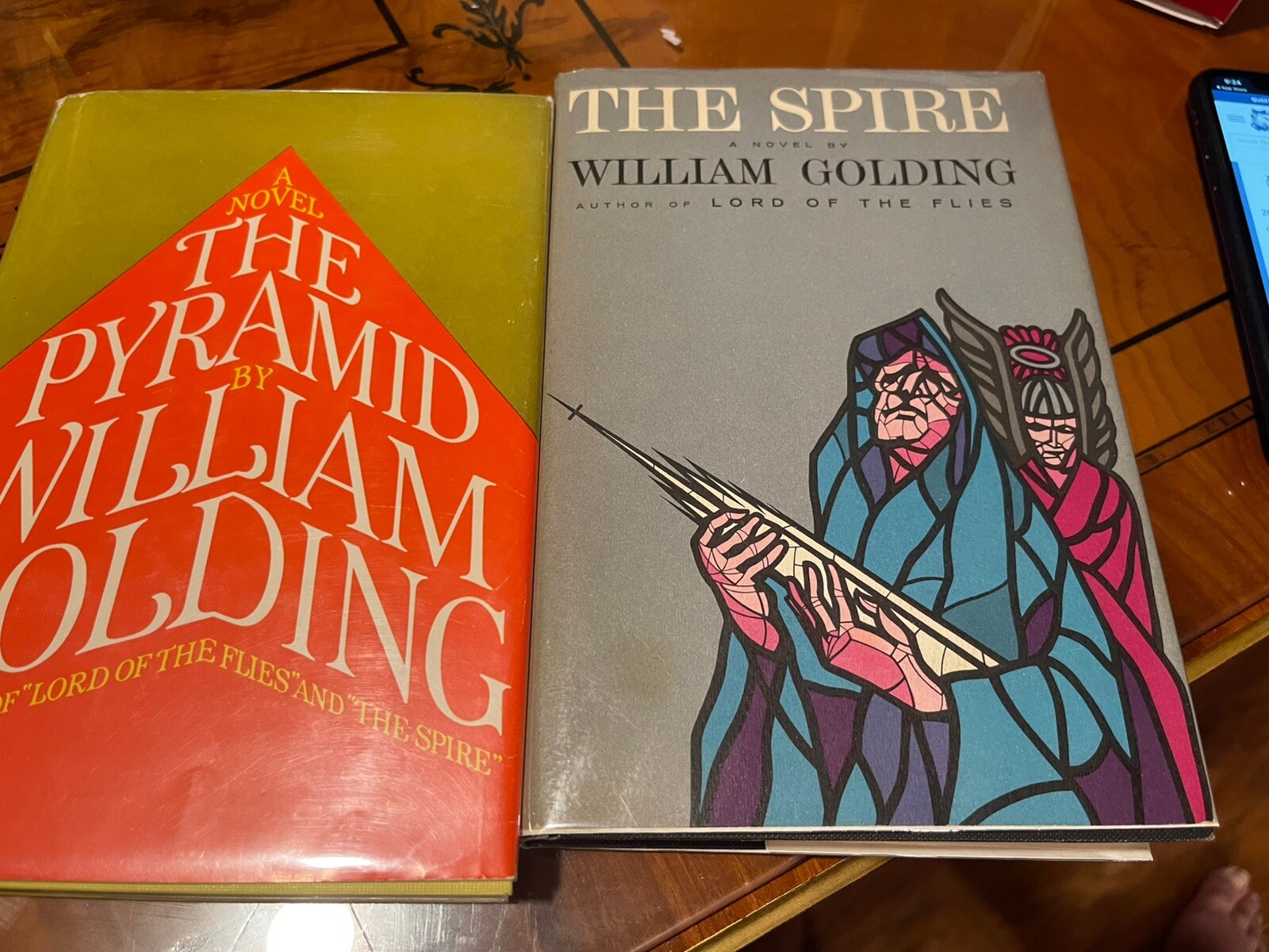 William Golding The Spire & The Pyramid 1st USA Editions Near Fine DJ & Insides