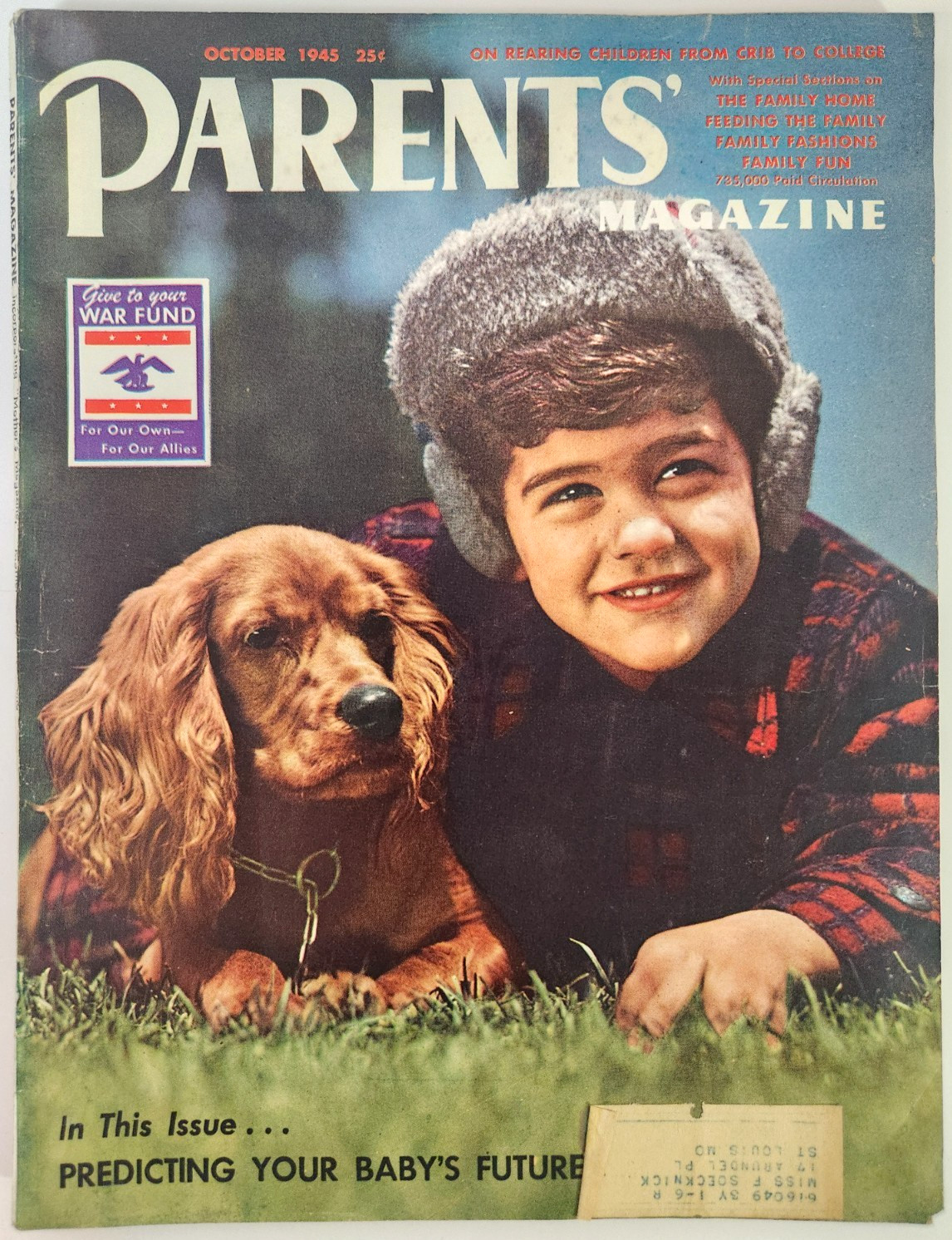 Parents Magazine Complete 210 Pages WWII Era October 1945
