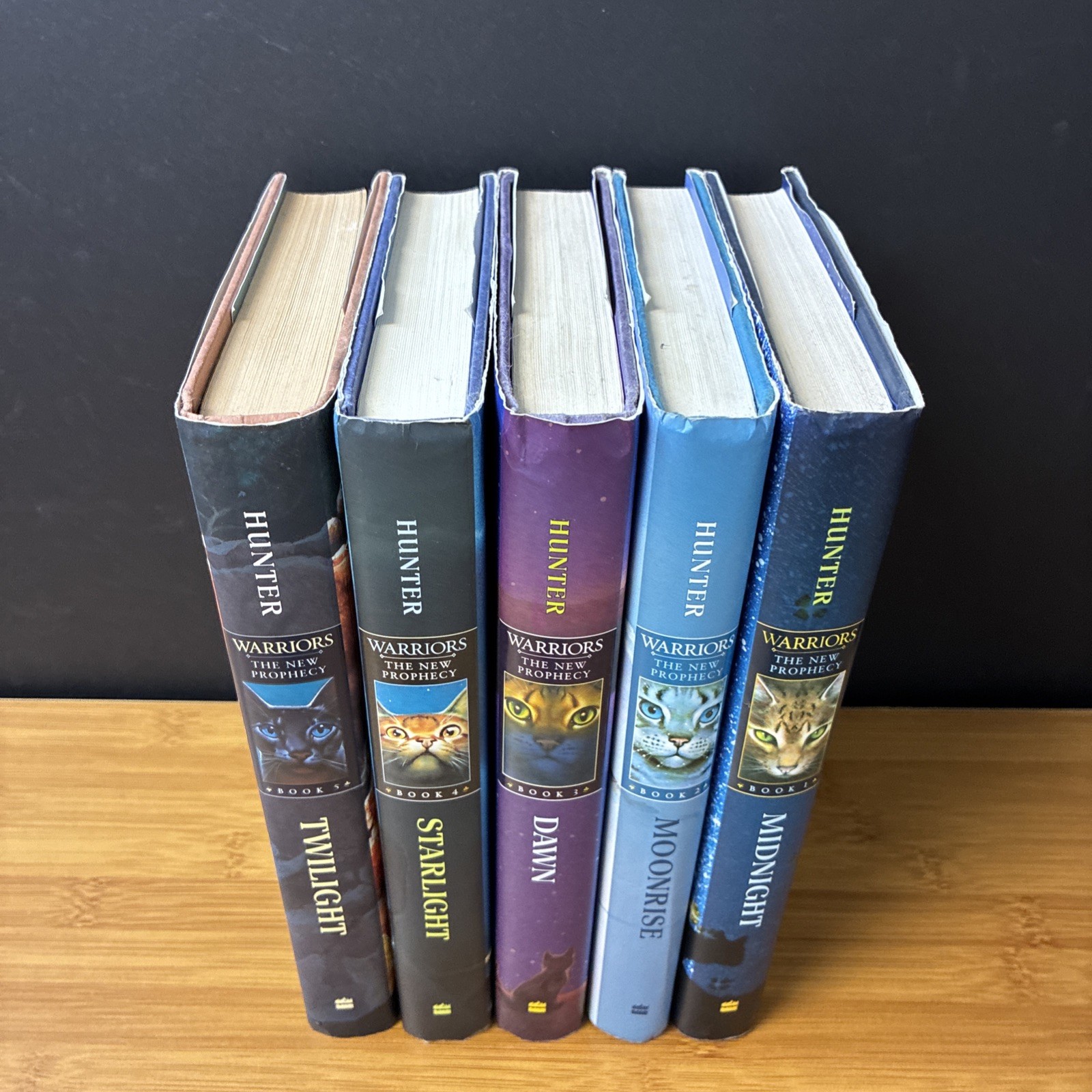 The New Prophecy Warriors Hardcover Books 1-5 by Erin Hunter All First Edition