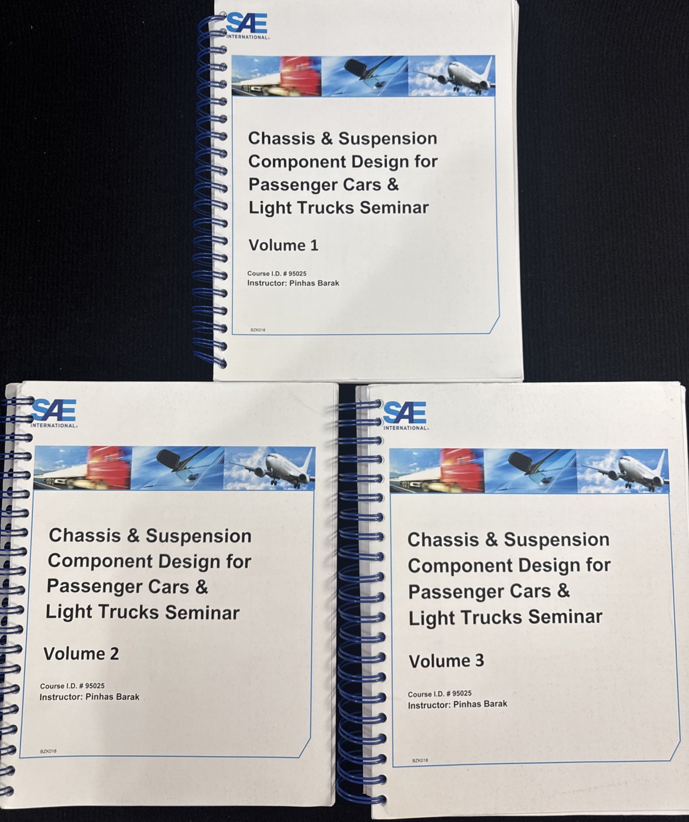 SAE Chassis & Suspension Component Design Seminar Volumes 1-3 Course 95025