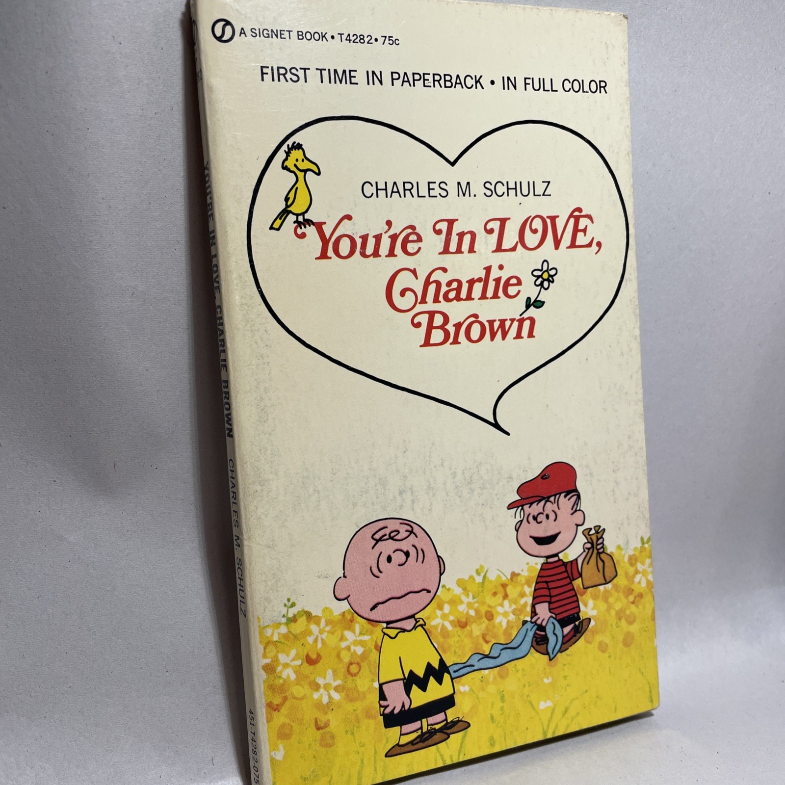 Lot Of 2 Peanuts Charlie Brown Snoopy Books Charles M Schulz 1960s/1970s +Figure