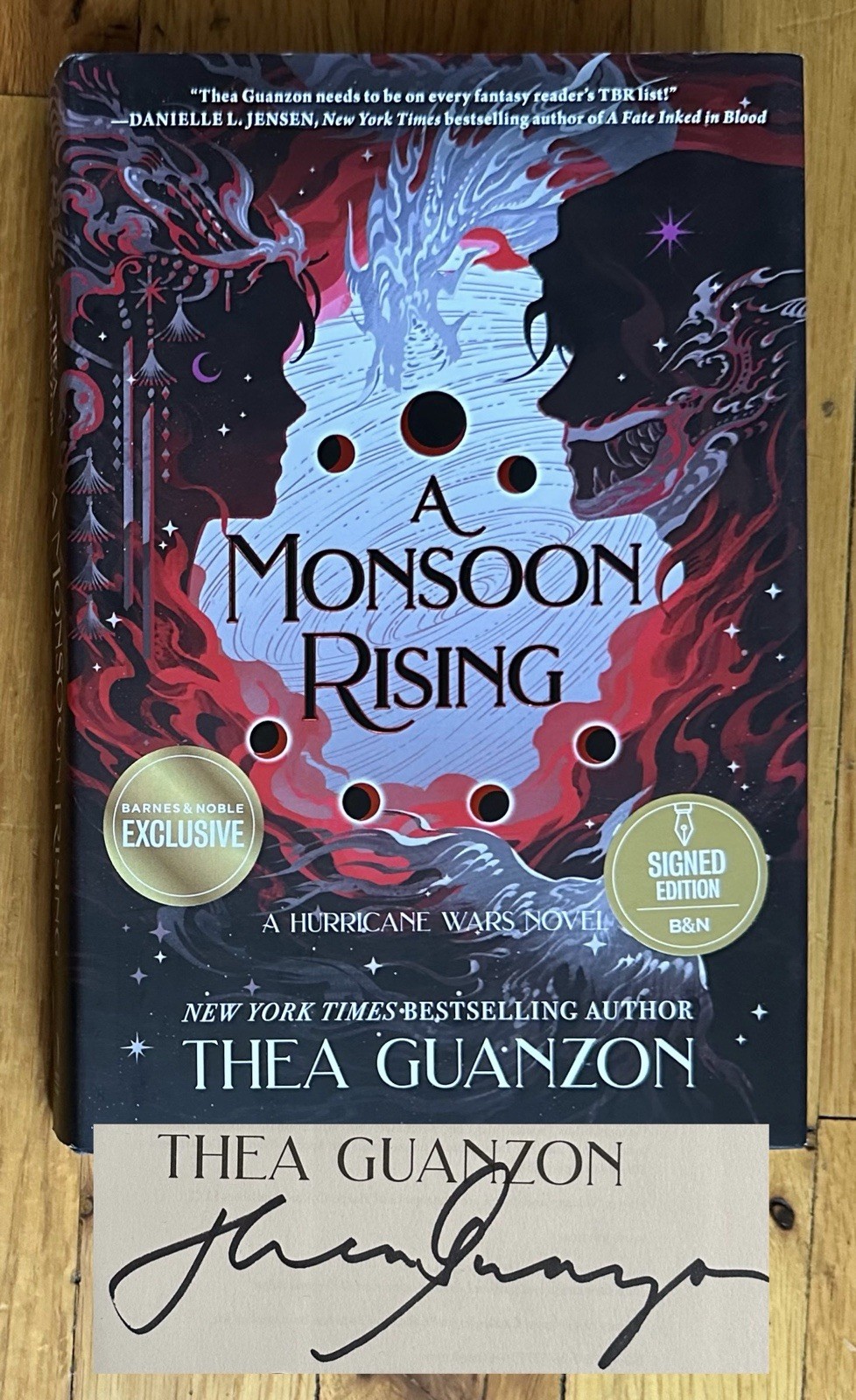 SIGNED Thea Guanzon A Monsoon Rising B&N Exclusive Edition HC Book Sprayed Edges