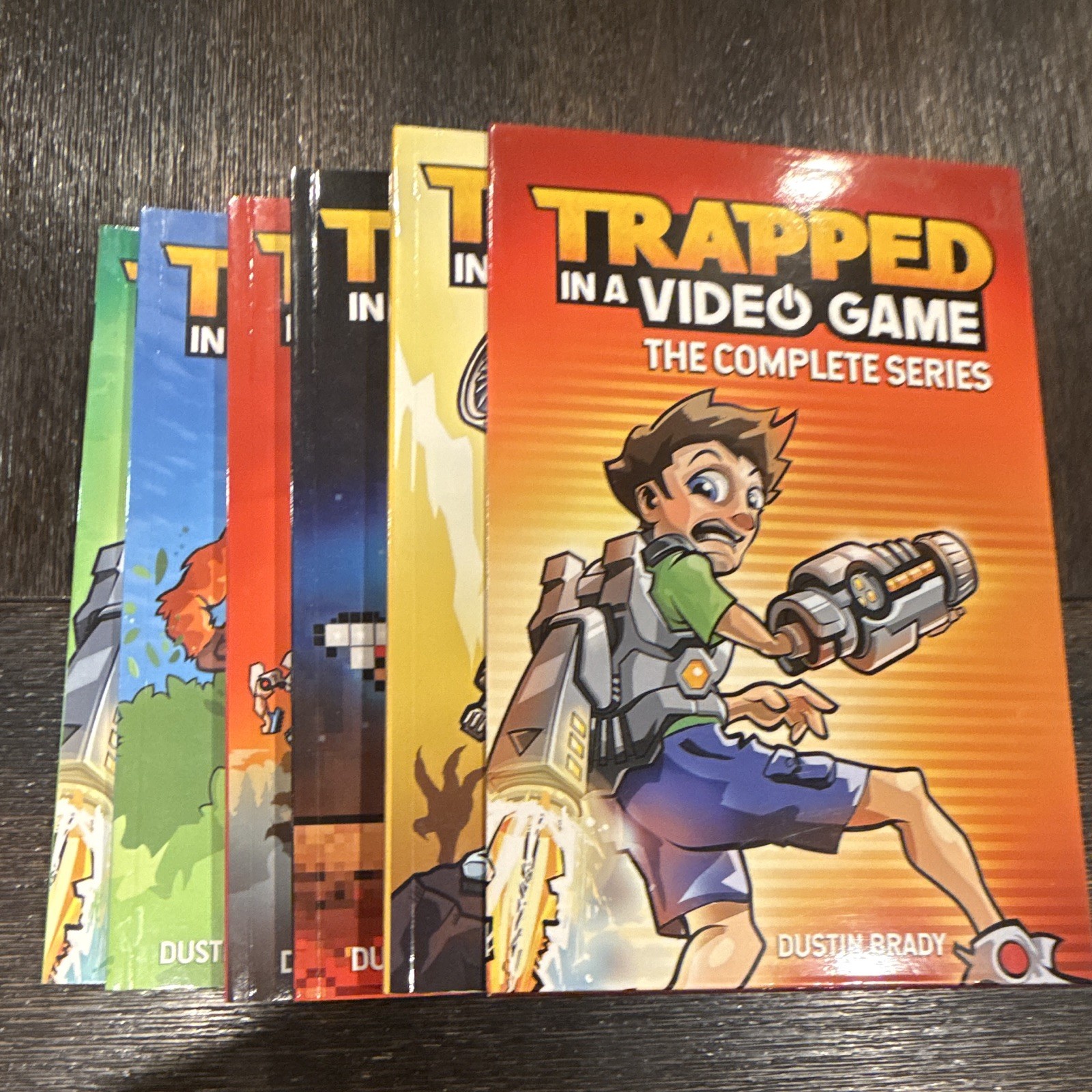 Dustin Brady Trapped in a Video Game Complete Series Box Set Books 1-5 Ages 9-12
