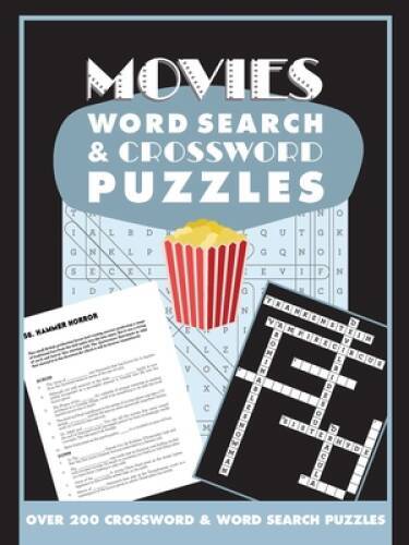 Movies Word Search and Crossword Puzzles – Flexibound – GOOD