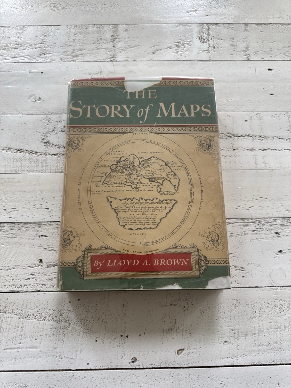 The Story of Maps Lloyd A Brown 1949 1st Edition HC DJ Cartography History