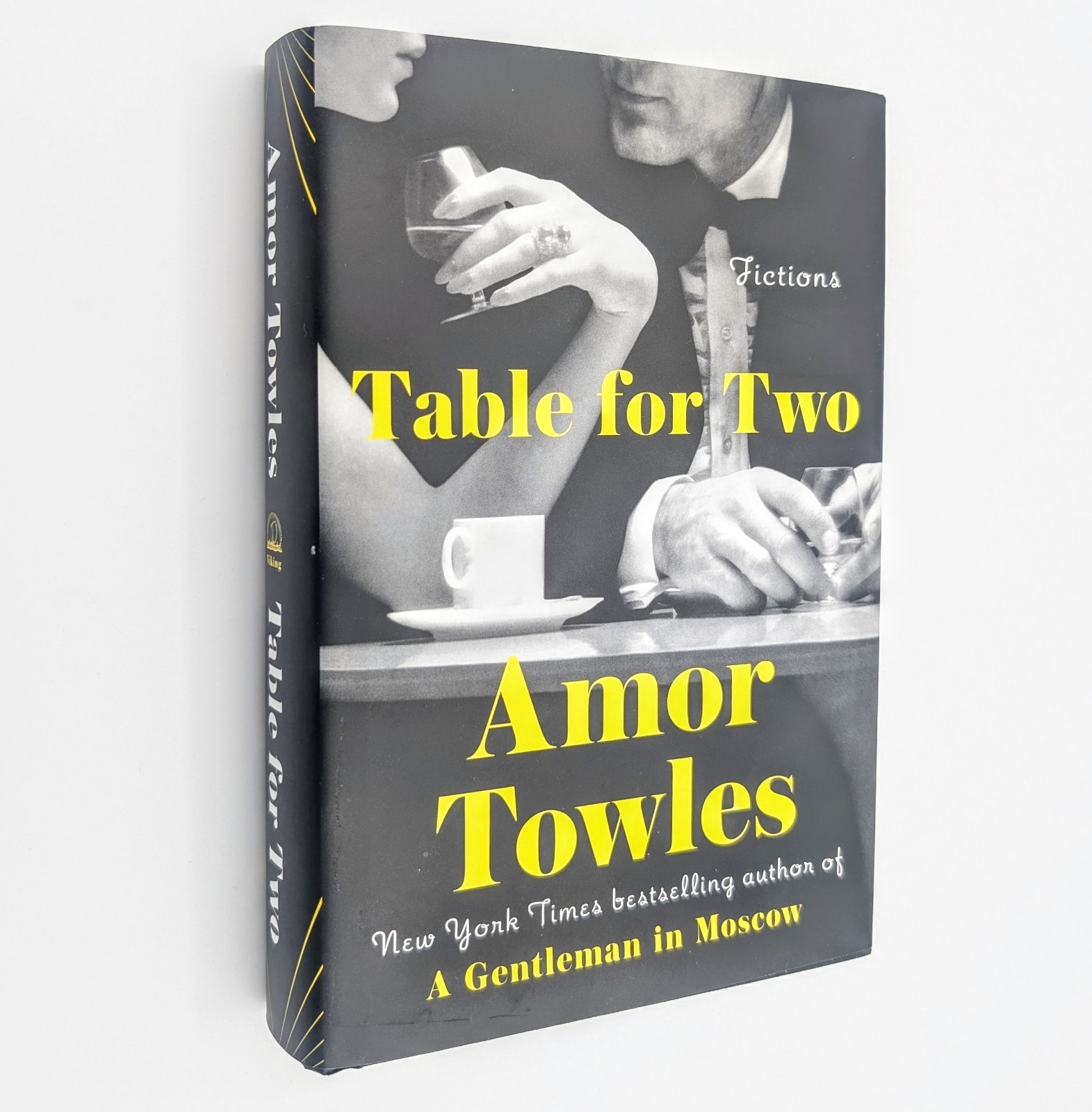 Table for Two Fictions Amor Towles Signed First Edition Short Stories Hardcover