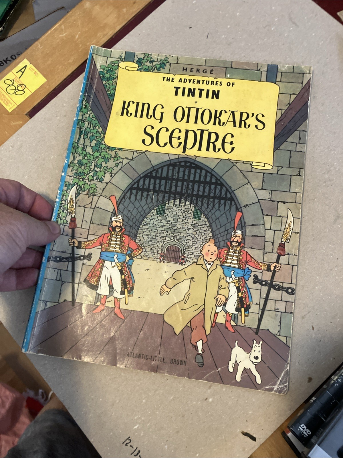 Vintage Herge Adventures of Tintin lot of 11 “AS-IS” Worn Used paperback comic