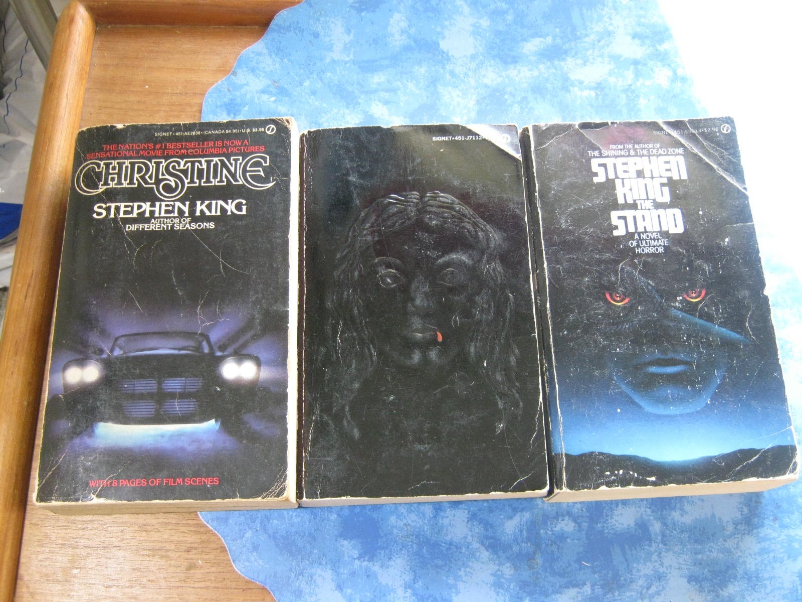 LOT OF 3 STEPHEN KING Horror PB CHRISTINE Salem’s Lot THE STAND Signet