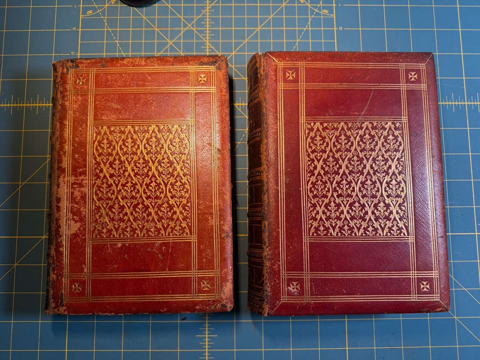 1864 History of Our Lord Jameson Eastlake 2 Vol Fine Gilt Leather Christian Art