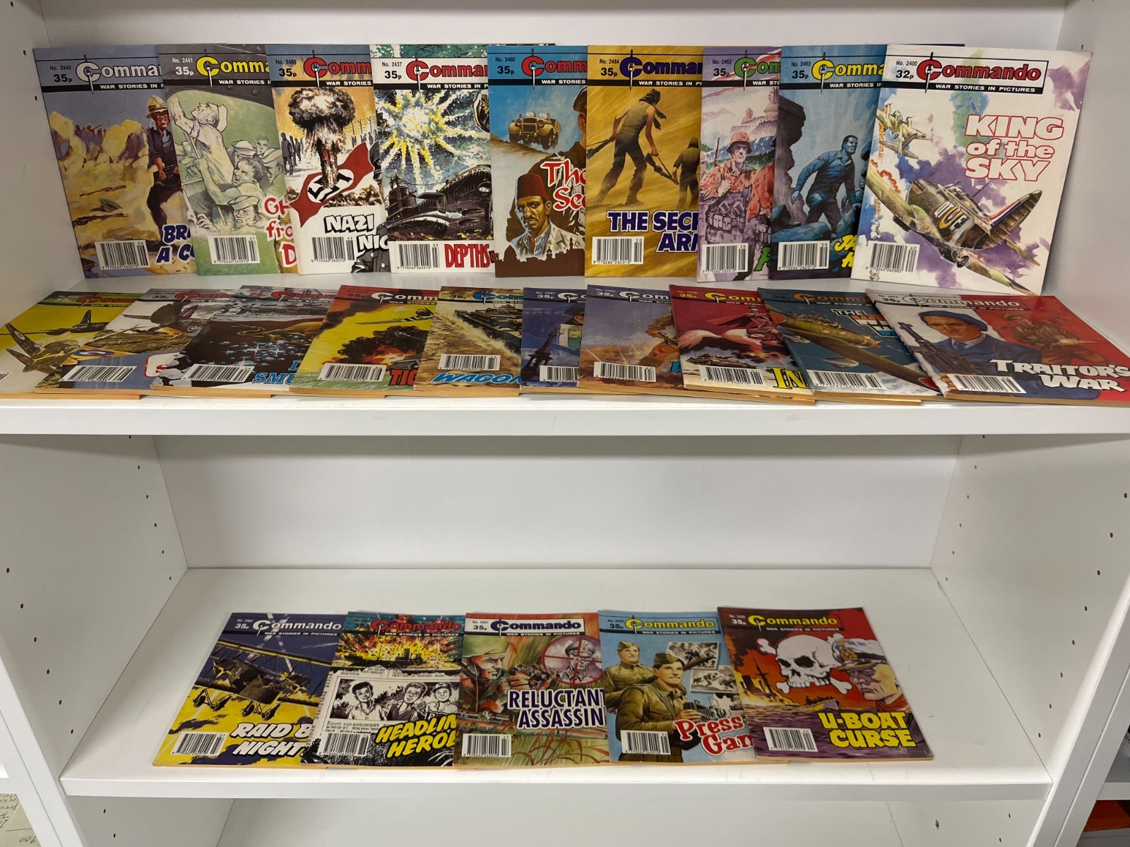 Mixed Lot 92 Commando War Comics Issues #2400-2599 Vintage UK Military Lot