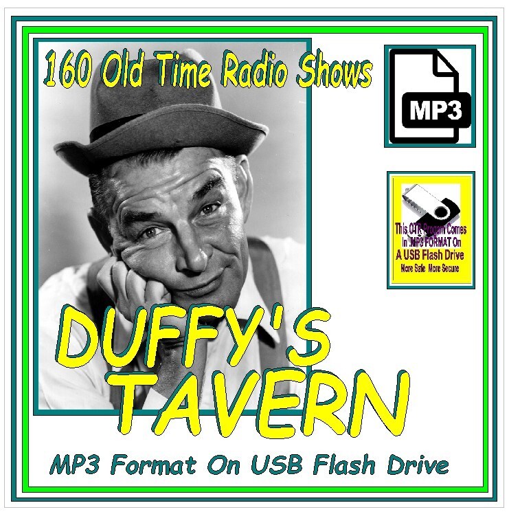 DUFFY’S TAVERN 160 Unique Oldtime Radio Shows MP3 On USB Drive