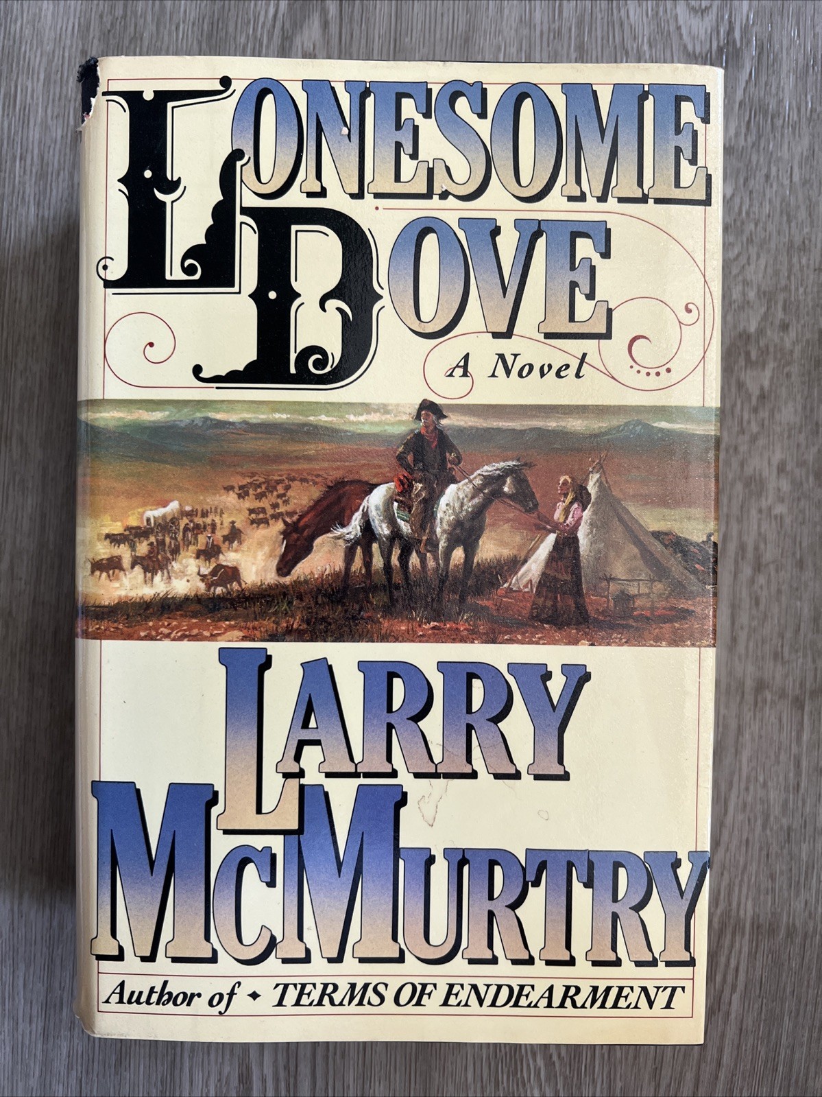 Lonesome Dove 1985 Larry McMurtry 1st Edition 6th Printing HC Book Typo Pg 621