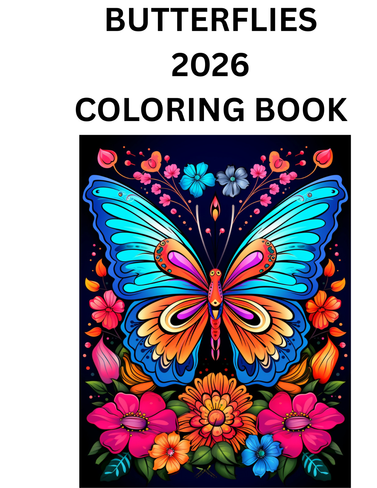 BUTTERFLIES 2026 SPRAL BOUND TO LAY FLAT