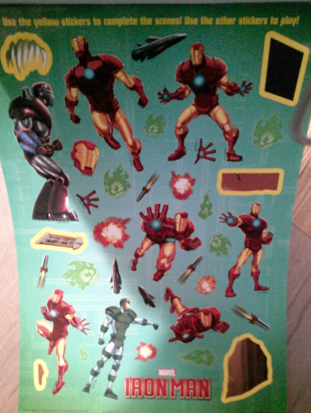 NEW JUMBO MARVEL Create a scene sticker activity pad 225 reusable stickers 10×14
