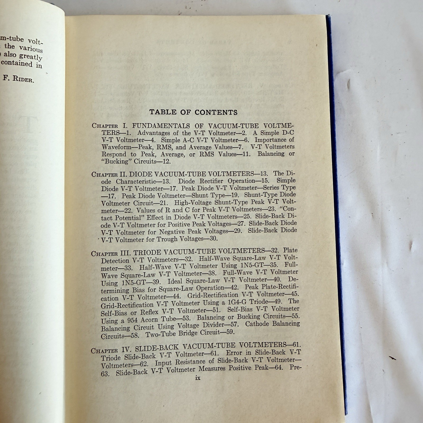 Vacuum Tube Voltmeters 1944 Ninth Printing HC Book by John F Rider