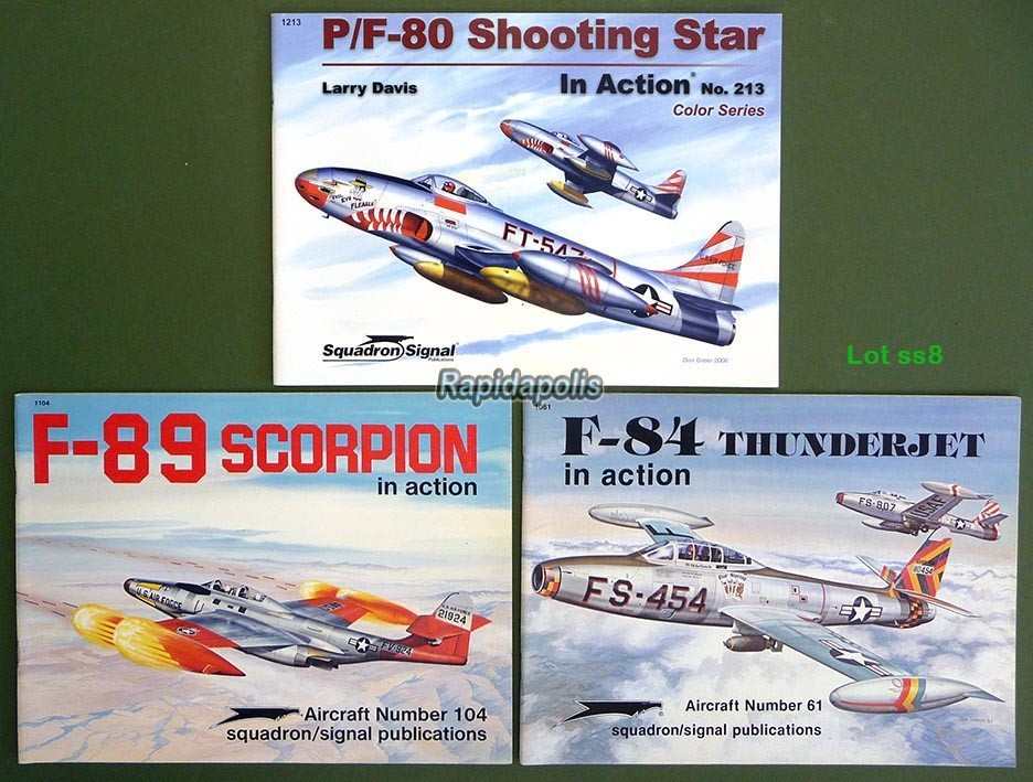 Squadron/Signal Lot of 3 Aircraft in Action Books No. 61 104 213 ~ 152 pages