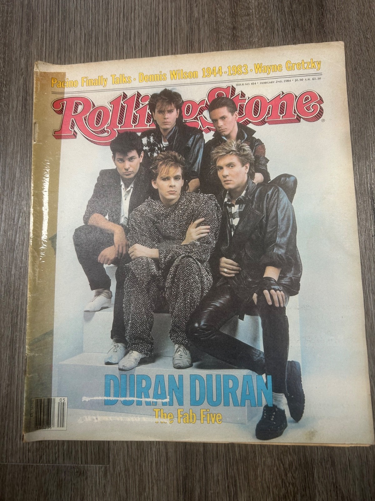 Rolling Stone magazine, February 2, 1984 Duran, Duran Dennis Wilson, good condit