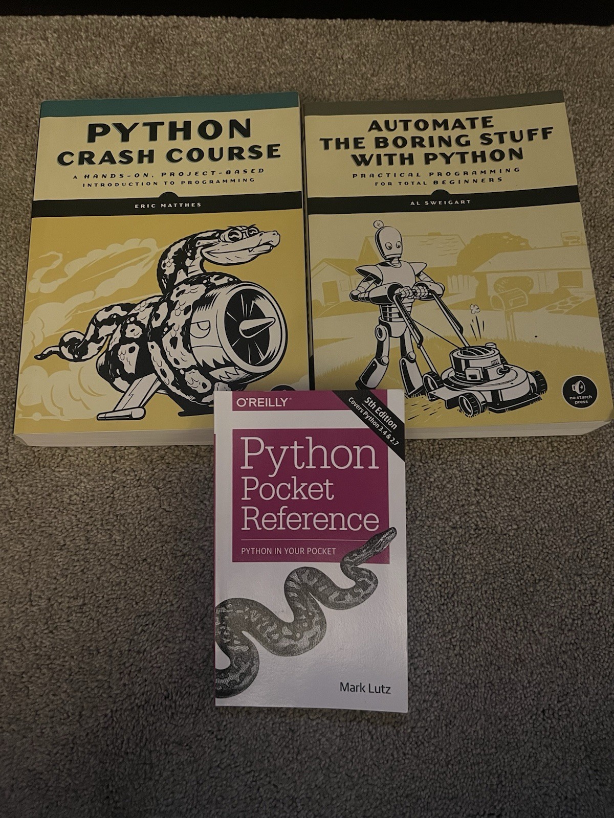 Python Textbook Bundle VG – Crash Course (Eric Matthes), Al Sweigart, Mark Lutz