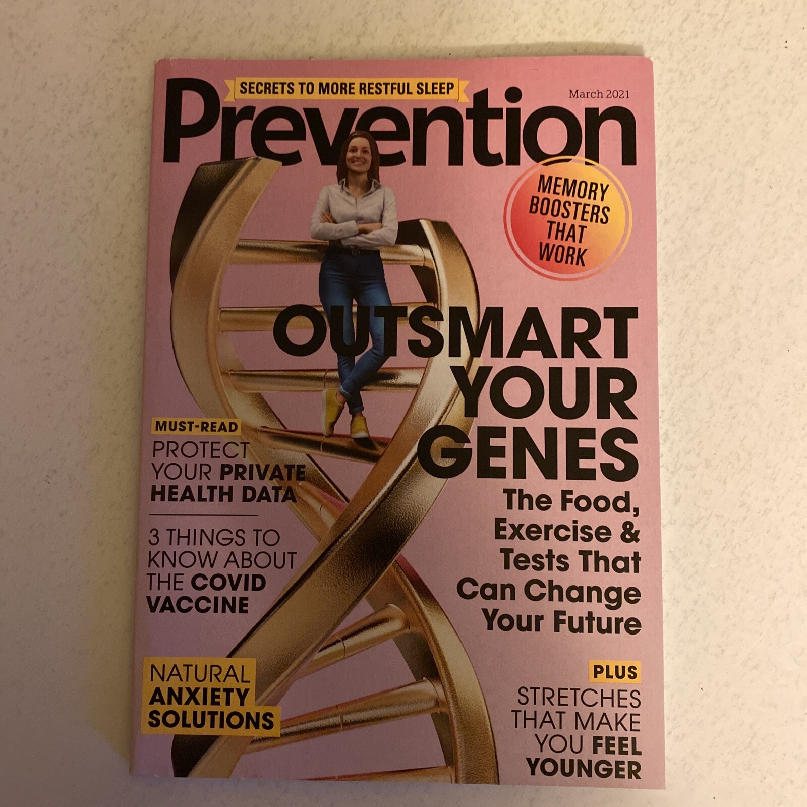 Prevention March 2021 Magazine OUTSMART YOUR GENES 96 PAGES FREE SHIPPING