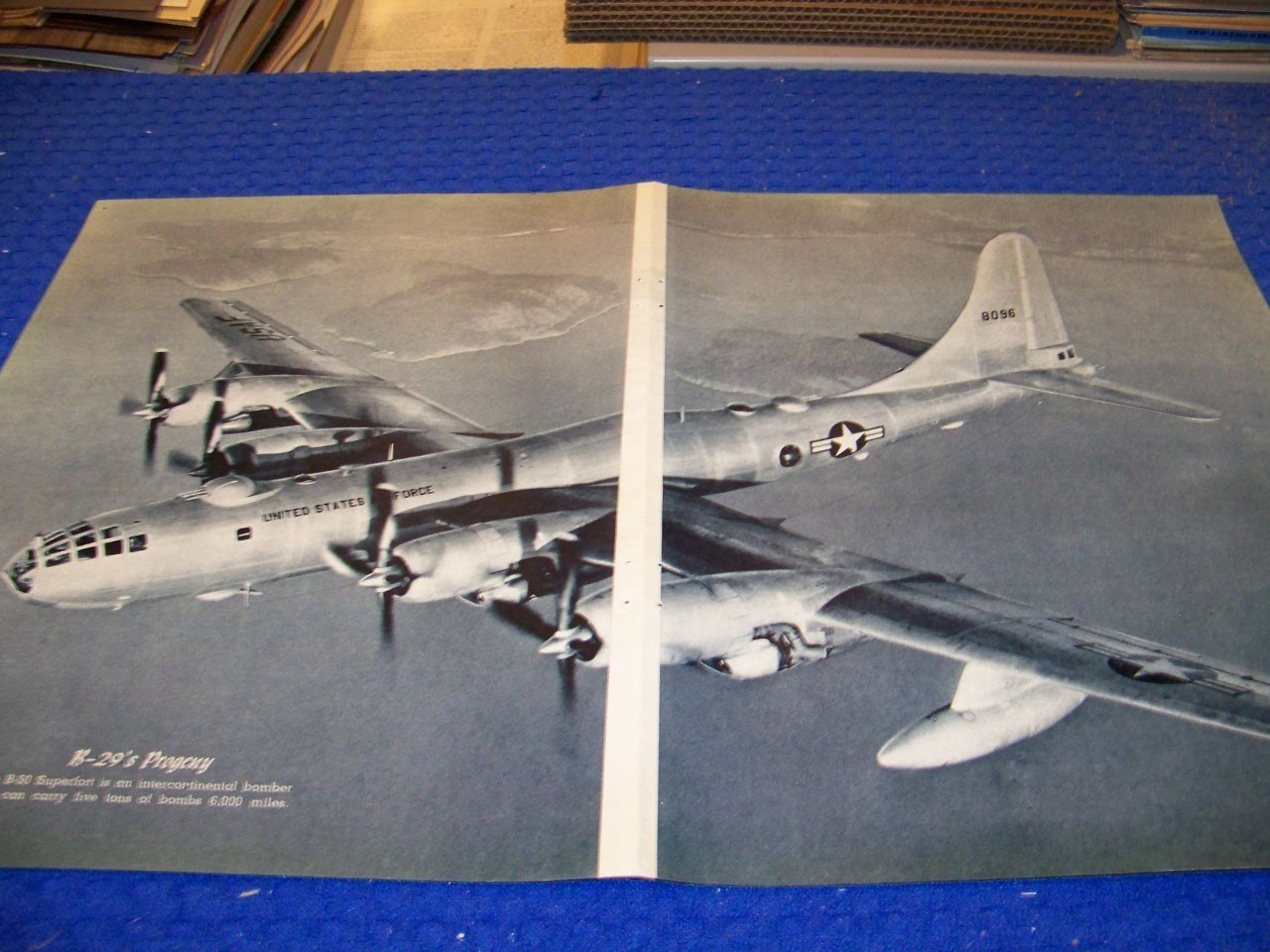 BOEING B-50 SUPERFORT “B-29 PROGENY”..2-PAGE PHOTO PAGES (371QQ)