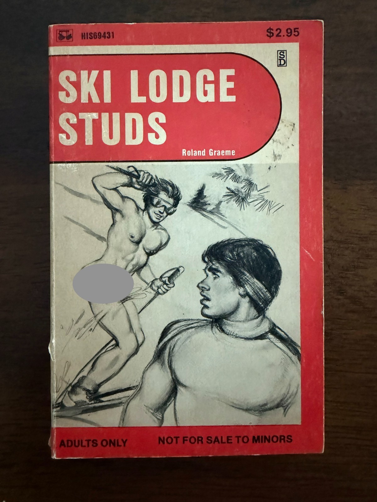 SKI LODGE STUDS by Roland Graeme HIS69431 Gay Pulp Paperback 1981 Good, see pics