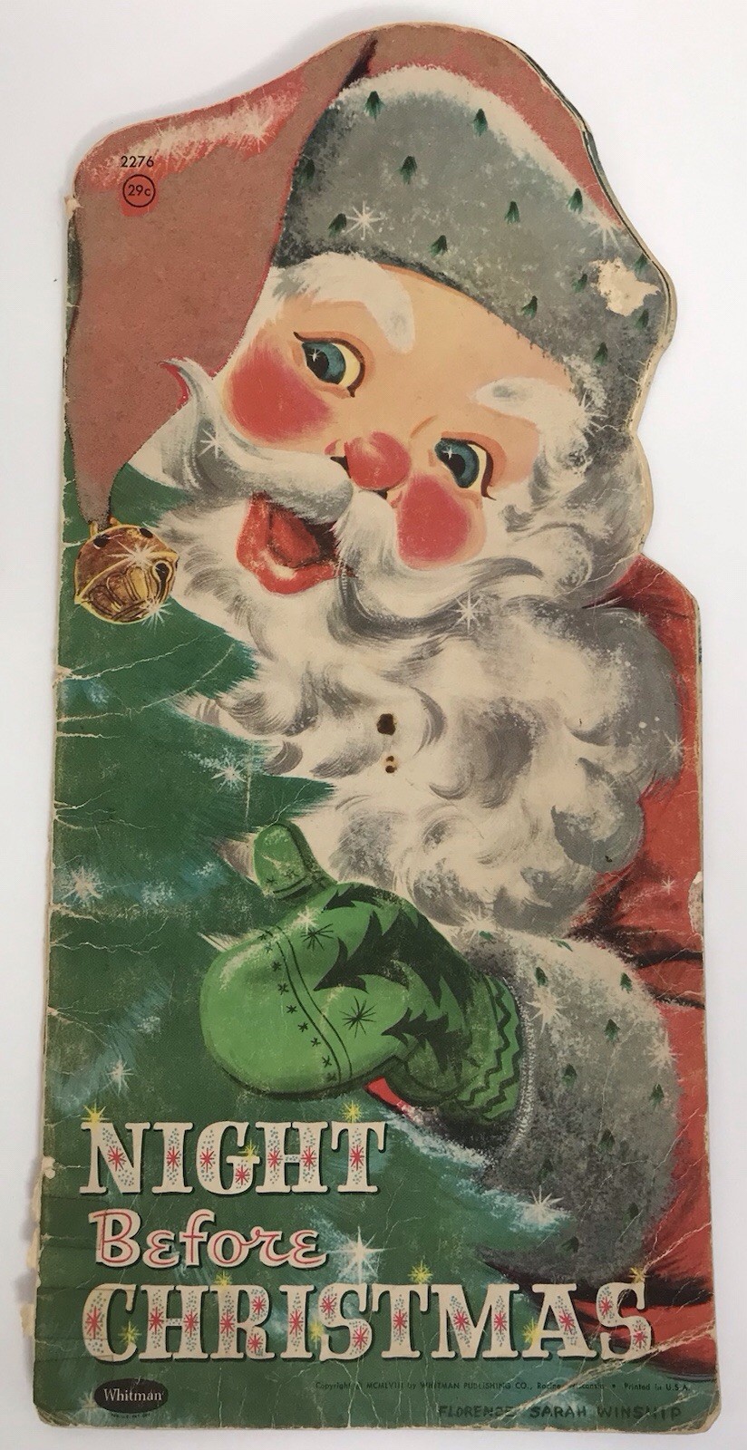 Vintage Whitman 1958 Night Before Christmas Book Florence Sarah Winship