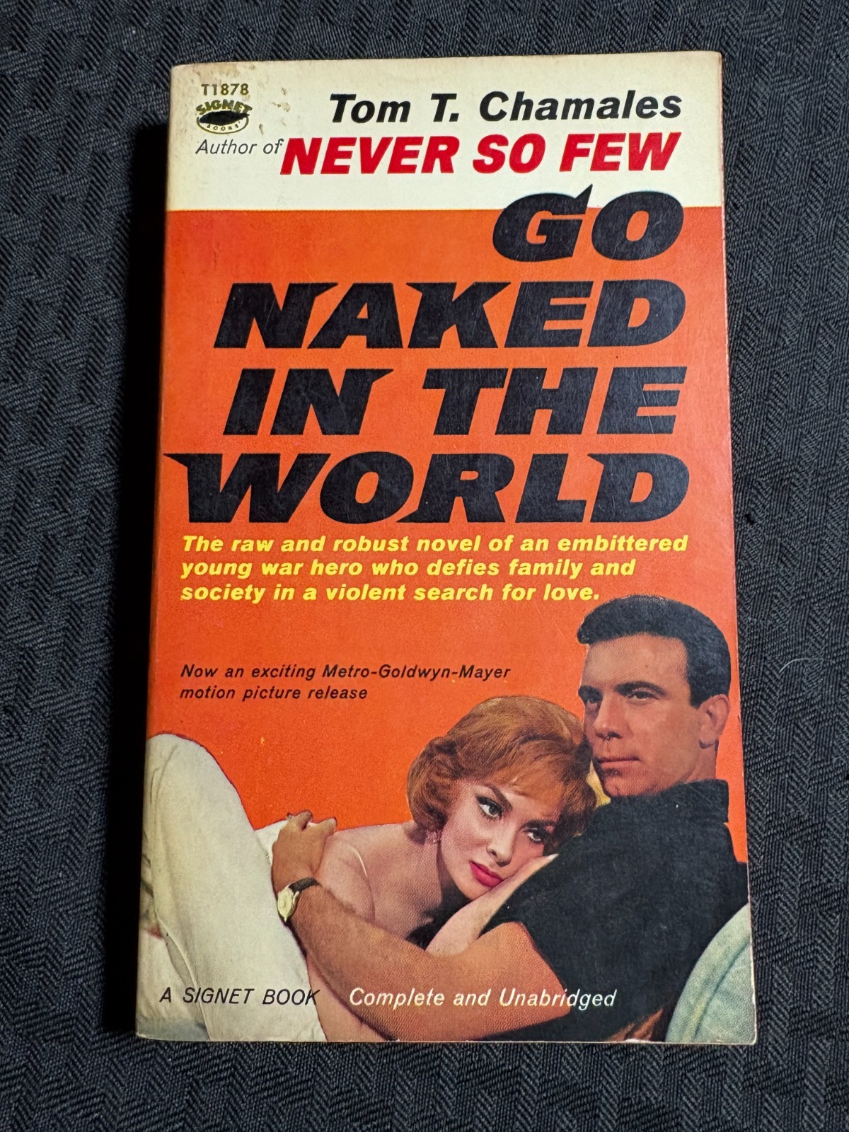 1960 GO NAKED IN THE WORLD by Tom Chamales VG+ 4.5 1st Signet T1878 Paperback