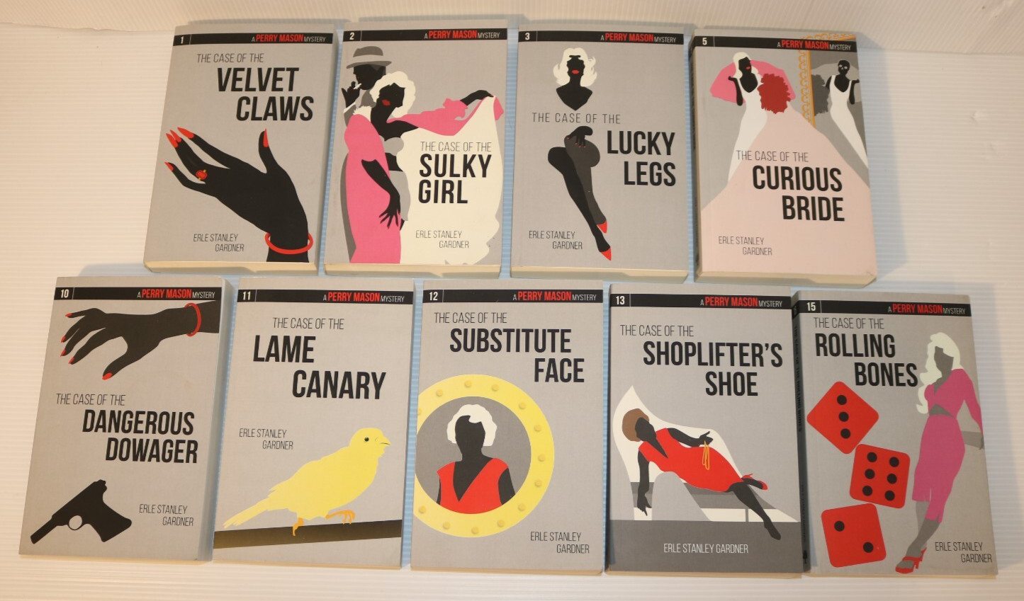 Lot of 9 Perry Mason Ankerwycke Press Collection Erle Stanley Gardner PB Books