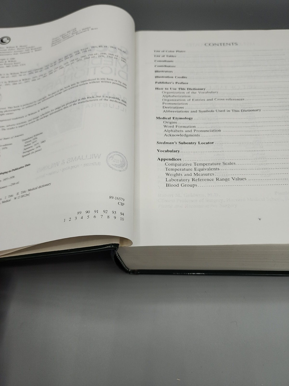 Stedman’s Medical Dictionary 25th Edition Illustrated Hardbound 1,784 Pages