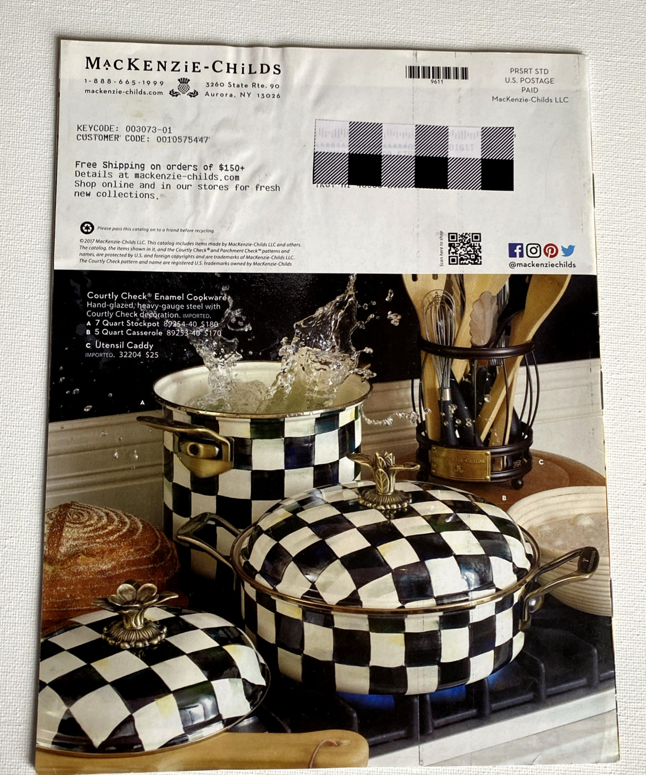 Mackenzie-Childs Catalog ~ 2017 -SEPTEMBER -55 pages.